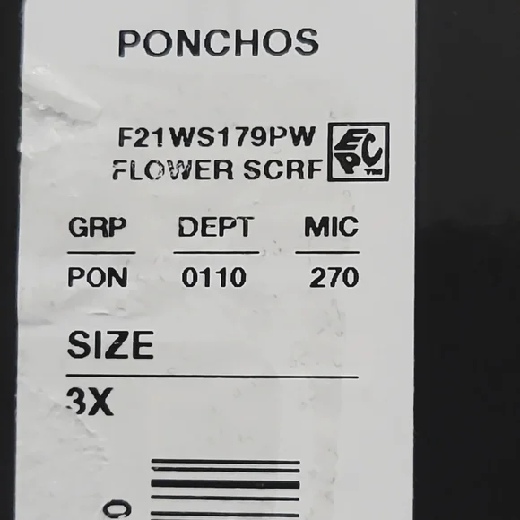 Slim Factor By Investments Floral Print Short Sleeve V-Neck Tie Layer Poncho Top - Picture 11 of 11